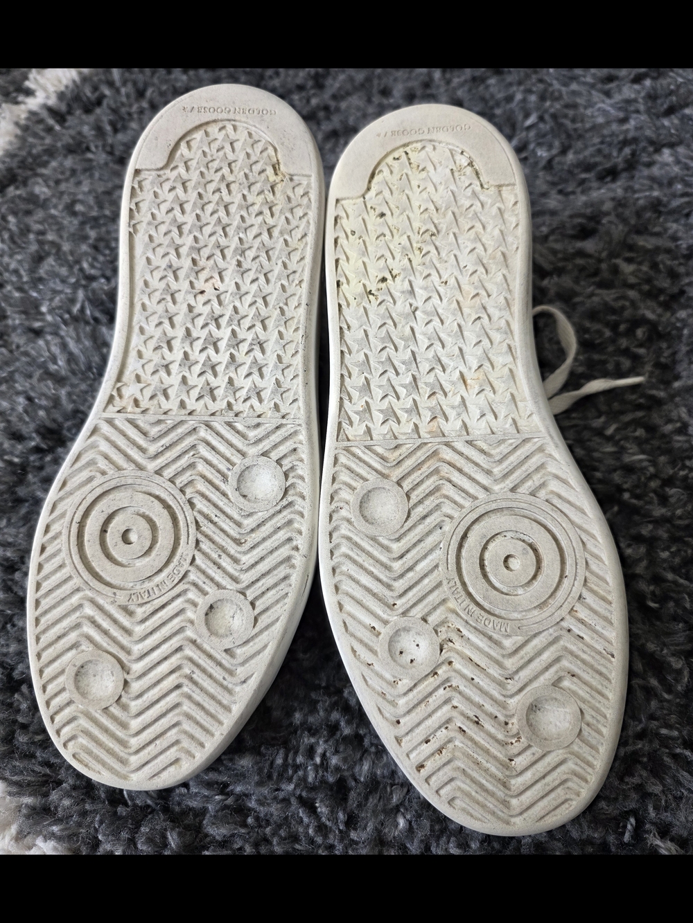 Golden Goose White Leather Sneaker Interior Tag Detail Size 37 - Picture 5 of 10